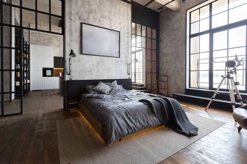 industrial design bedroom