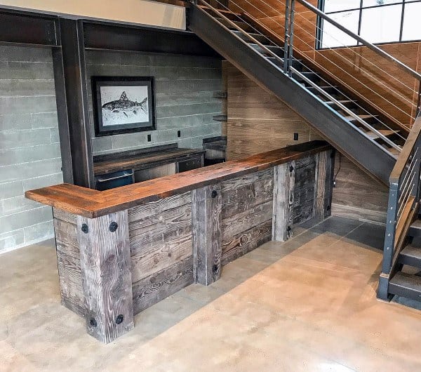 Industrial Rustic Bar Ideas