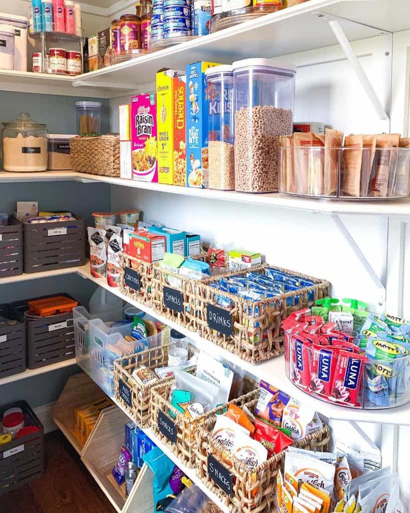 simple well organized pantry storage 