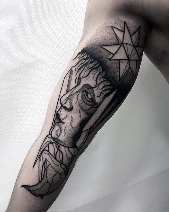 Inner Arm Edward Scissorhands Guys Tattoos