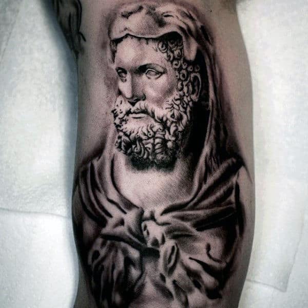 Inner Arm Hercules Tattoo On Male