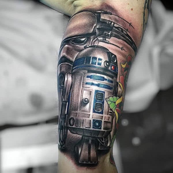 Inner Arm Male Star Wars Rd2d Tattoo