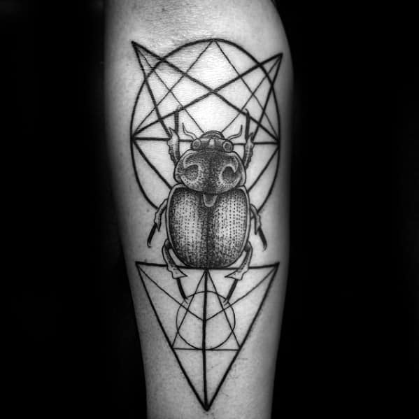 inner forearm bettle mens scarab tattoo ideas