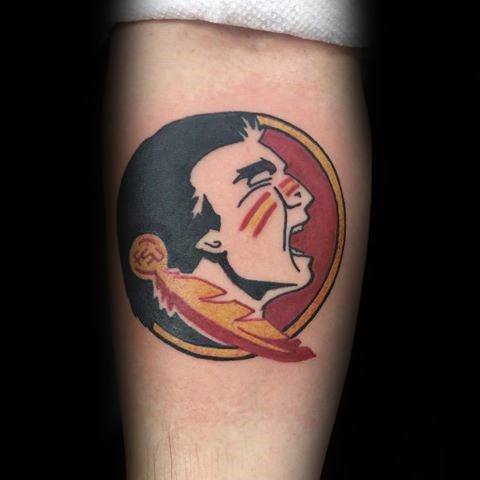 Inner Forearm Football Logo Fsu Tattoo Designs For Guys