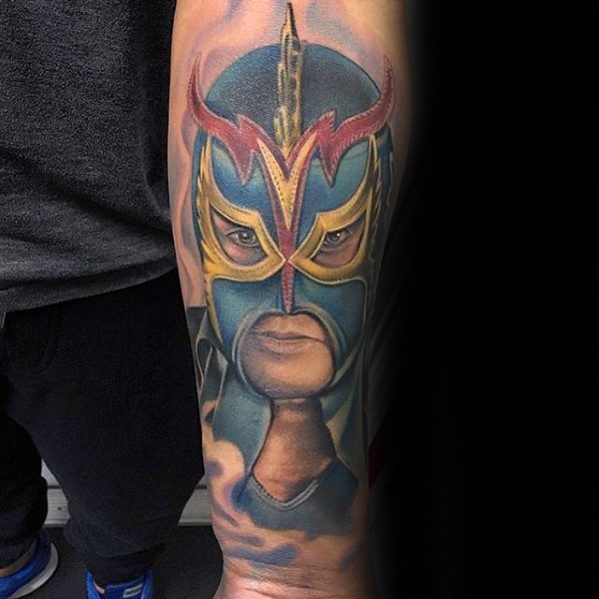 Inner Forearm Guys Wrestling Tattoos