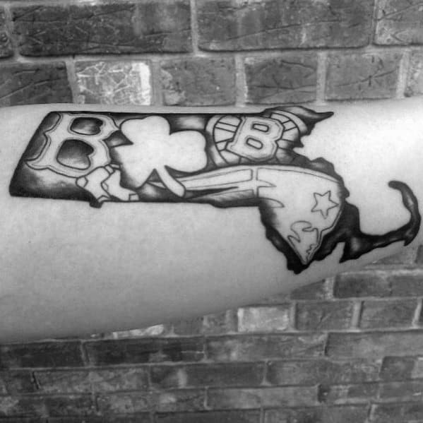 Inner Forearm Shaded Guys Boston Red Sox Tattoos