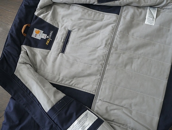 Inner Lining Fire Resistant Full Swing Quick Duck Jacket For Cold Weather