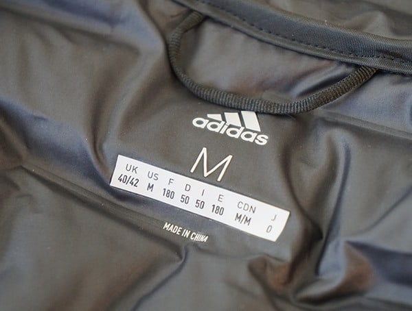 Inner Tag Adidas Lite Down Hoodie