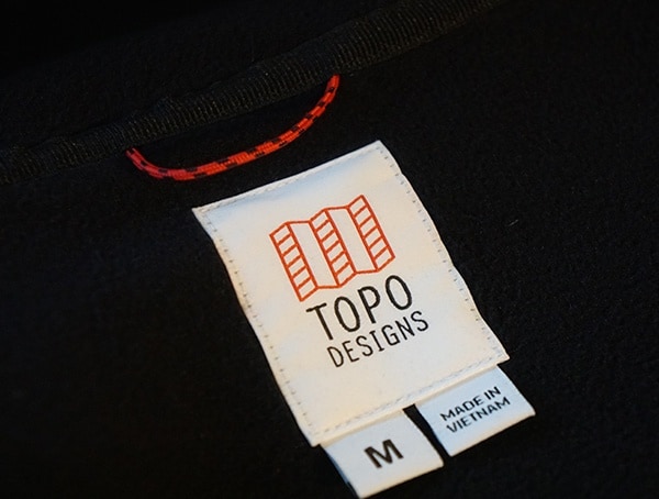 Inner Tag Topo Designs Fleece Hoodie