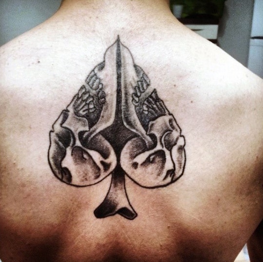 Innovative Ace Of Tattoo Mens Back