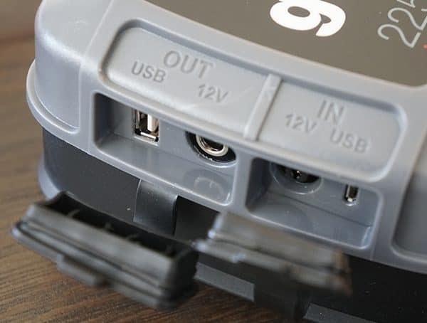 Input And Output Power Ports Noco Gb150 Boost Pro Jump Starter Side