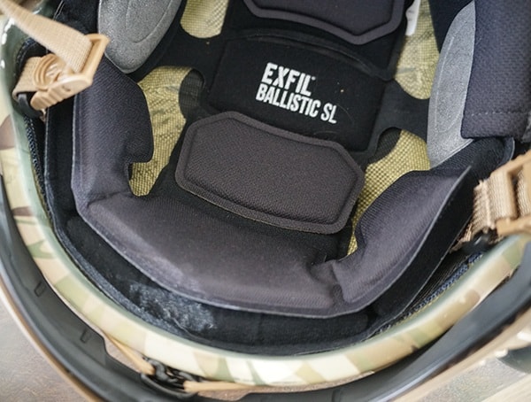 Installed Thicker Team Wendy Exfil Ballistic Sl Helmet Rear Protection And Comfort Pad