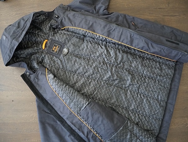 Insulated Mens Work Jackets Interior Walls Modern Workwear Heathered Navy