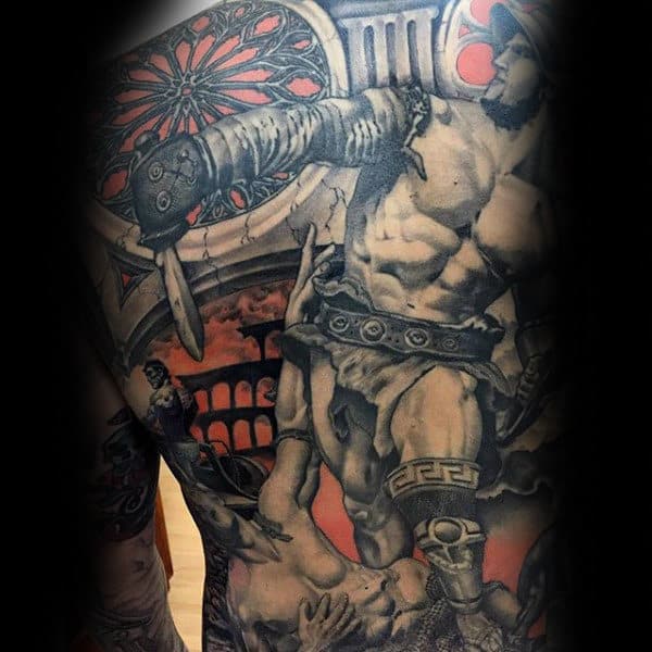 Interesting Tattoo Guys Full Back