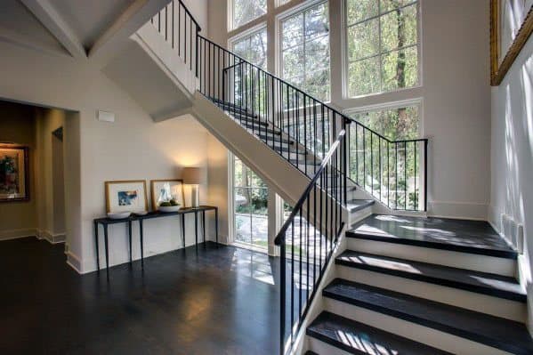 interior ideas staircase railing metal