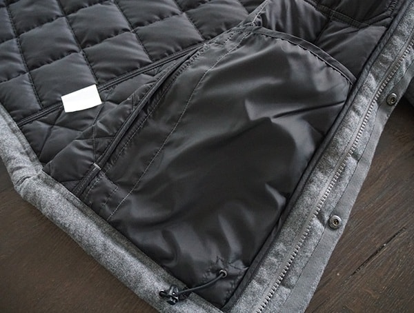 Interior Pocket Nau Utility Wool Down Mens Jacket
