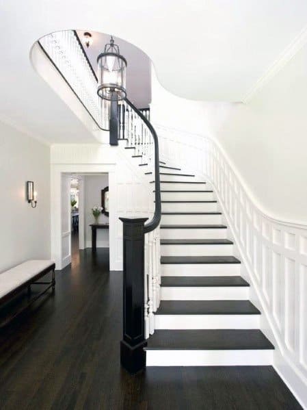 interior stair trim chair rail design