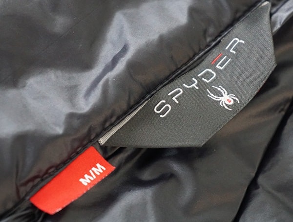 Interior Tag Mens Spyder Syrround Down Jacket