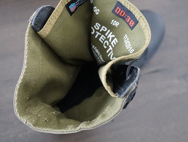 Interior View Of Od 30 Mens Olive Green Jungle Boot