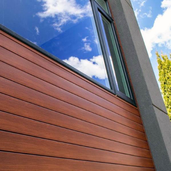 modern wood panel siding