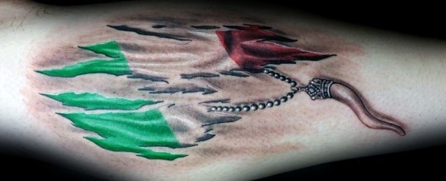 Italian Horn Tattoo Ideas For Men