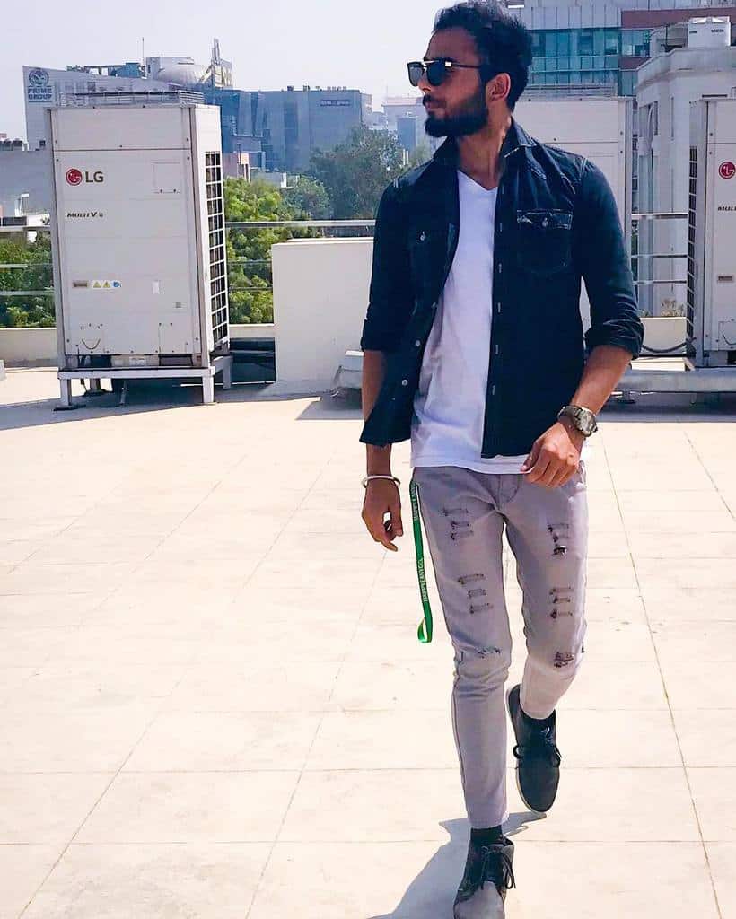 Jacket Denim Mens Style
