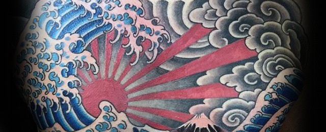 Japanese Wave Tattoo Designs For Men