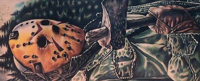 Jason Mask Tattoo Designs For Men