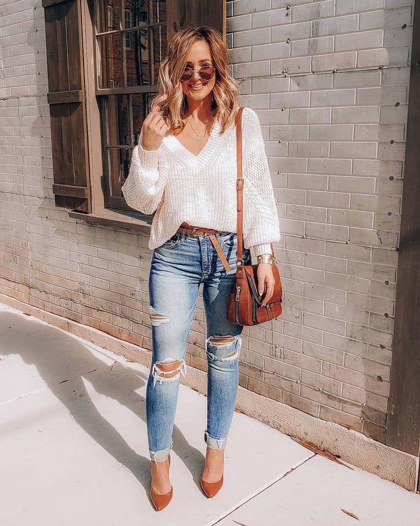 Jeans Jumper Edgy Outfit