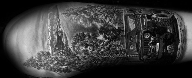 Jeep Tattoos For Men