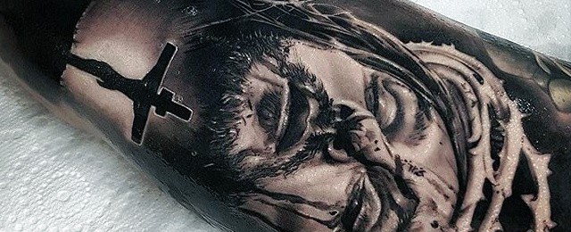 Jesus Arm Tattoo Designs For Men