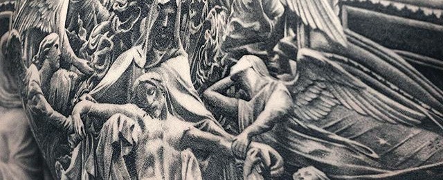 Jesus Back Tattoo Designs For Men