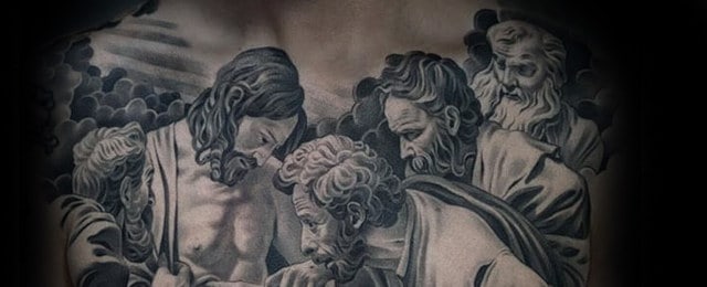 Jesus Chest Tattoo Designs For Men