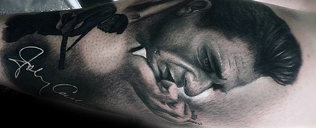 Johnny Cash Tattoo Designs For Men