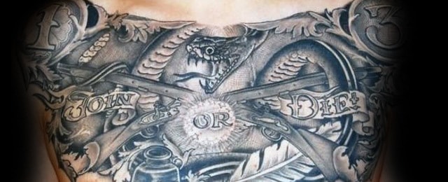 Join Or Die Tattoo Designs For Men