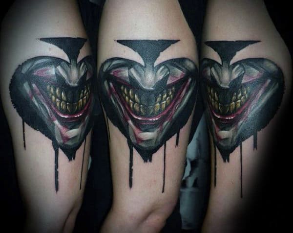 Joker Spade Mens Cool Arm Tattoo