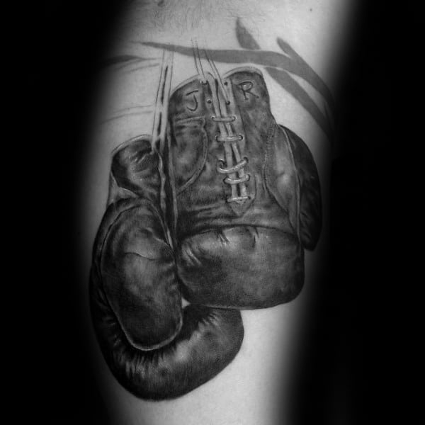 Jr Memorial Guys Boxing Gloves Arm Tattoos