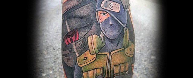 Kakashi Tattoo Designs For Men