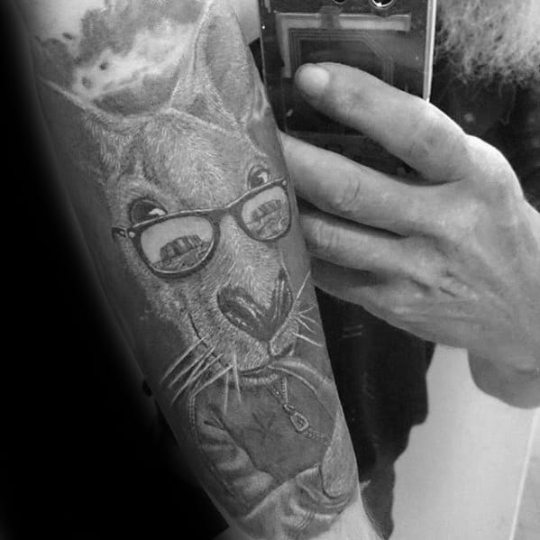 Kangaroo Tattoo Forearm Sleeve Design Ideas For Males