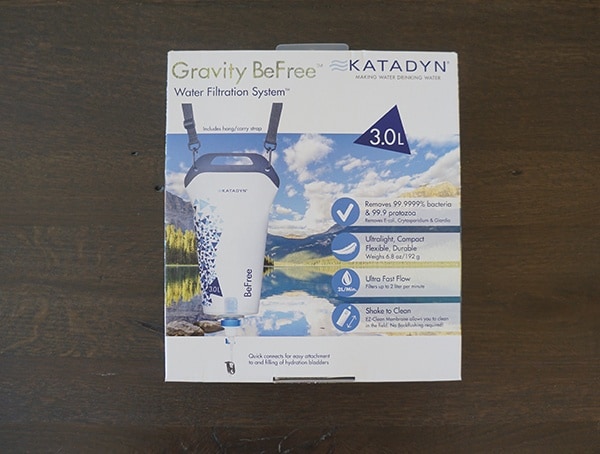 Katadyn Gravity Befree Water Filtration System Box
