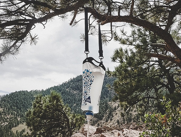 Katadyn Gravity Befree Water Filtration System On Tree Branch