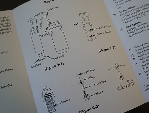 Katadyn Pocket Instructions Booklet