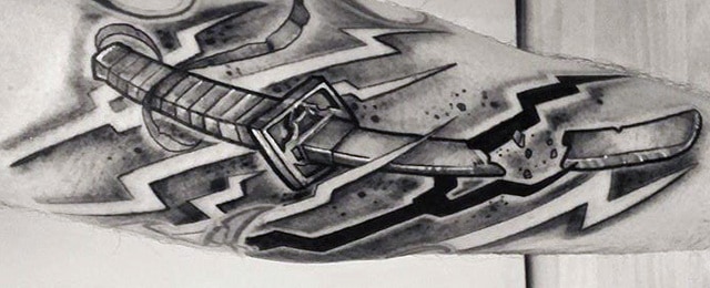 Katana Tattoo Designs For Men