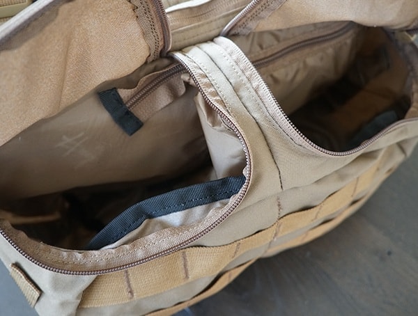 Kelty Eagle Backpack Lid Two U Shaped Zippers Compartments