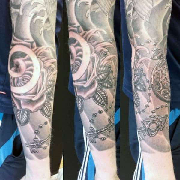 Key Lock Tattoo For Gentlemen Forearm