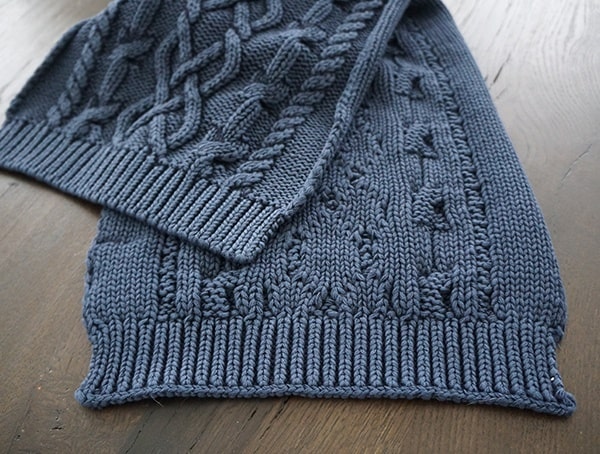 Kinross Cashmere Chunky Cotton Cable Scarf For Men Fall Collection