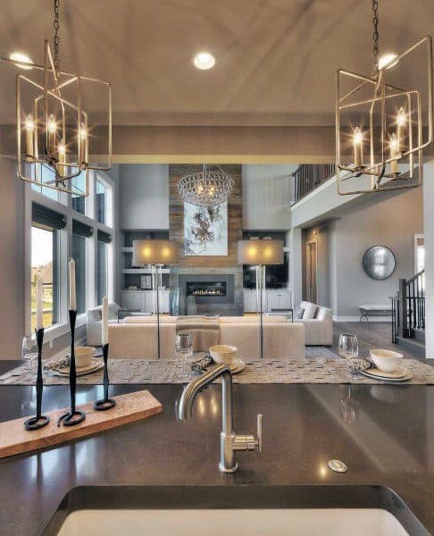 Kitchen Island Great Room Ideas