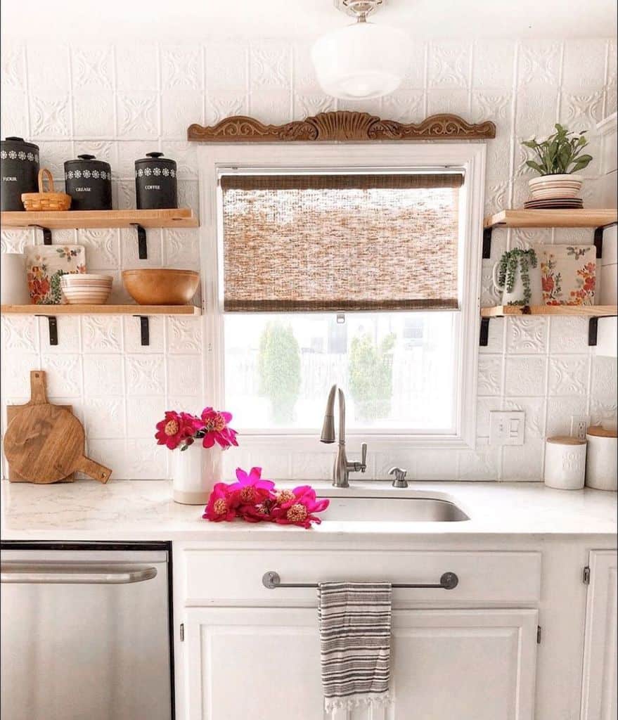 rustic white kitchen