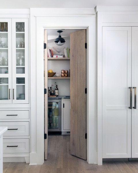 vintage wood french pantry doors