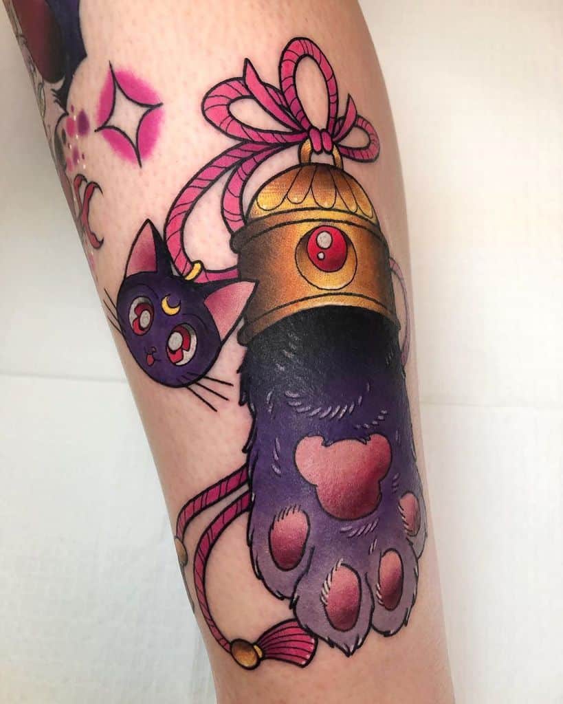 Kitty Paw Sailor Moon Tattoo